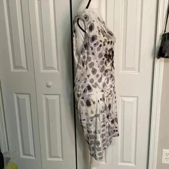 Simply Vera Vera Wang Gray yellow & black dress size XLP - Picture 5 of 10